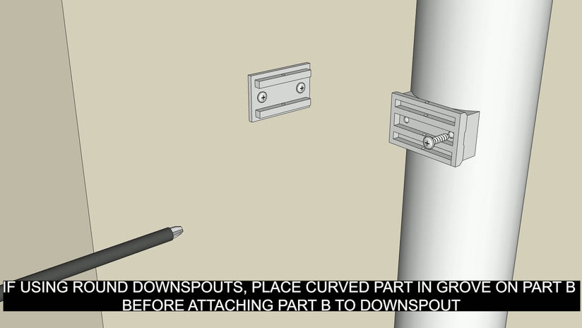 Install Hidden Downspout Clip